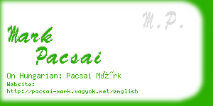 mark pacsai business card